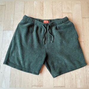 Negative Space Women’s Soft Sherpa Fleece Lounge Shorts Forest Green Size Medium